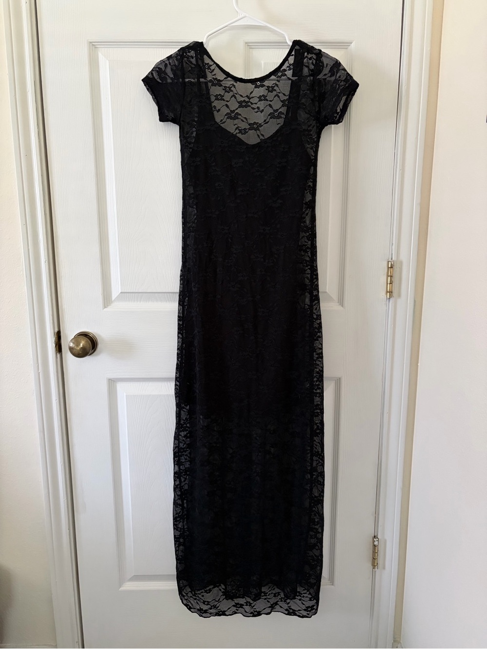 Wild Fable Black Lace Dress with Under Dress Lining